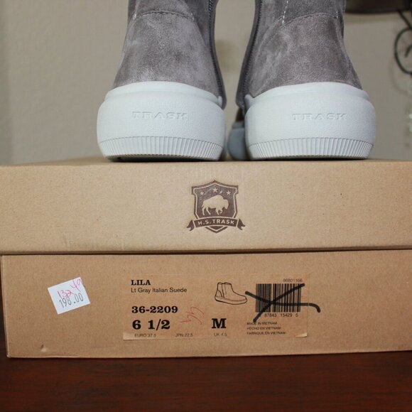 Trask Lila Italian Suede Ankle Boot Size 6.5 - Picture 5 of 7